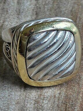 DAVID YURMAN THROUGHBRED 18kt / S/S Ring Sz. 7